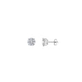 PENDIENTES PLATA RODIO PUNTO DE LUZ CIRCONITA XL