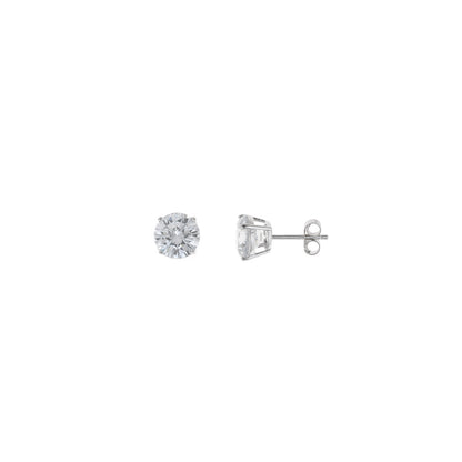 PENDIENTES PLATA RODIO PUNTO DE LUZ CIRCONITA XL