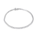 PULSERA RIVIERE PLATA RODIO CIRCONITAS BLANCAS