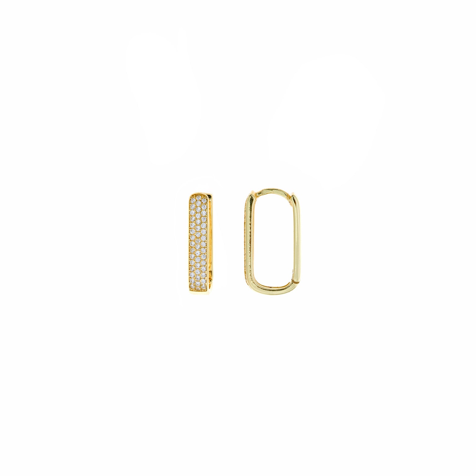 PENDIENTES PLATA CHAPADO DORADO ARO OVALADO CRICONITAS (1,7CM/M)