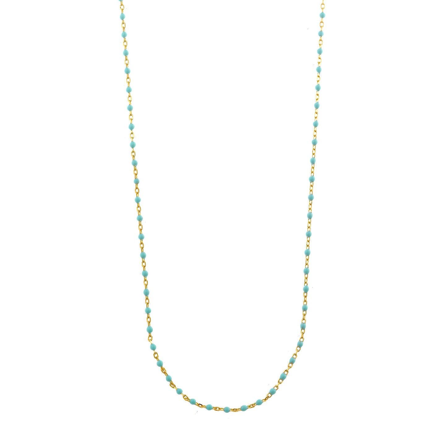 COLLAR PLATA CHAPADO DORADO BOLITAS ESMLALTADAS MENTA