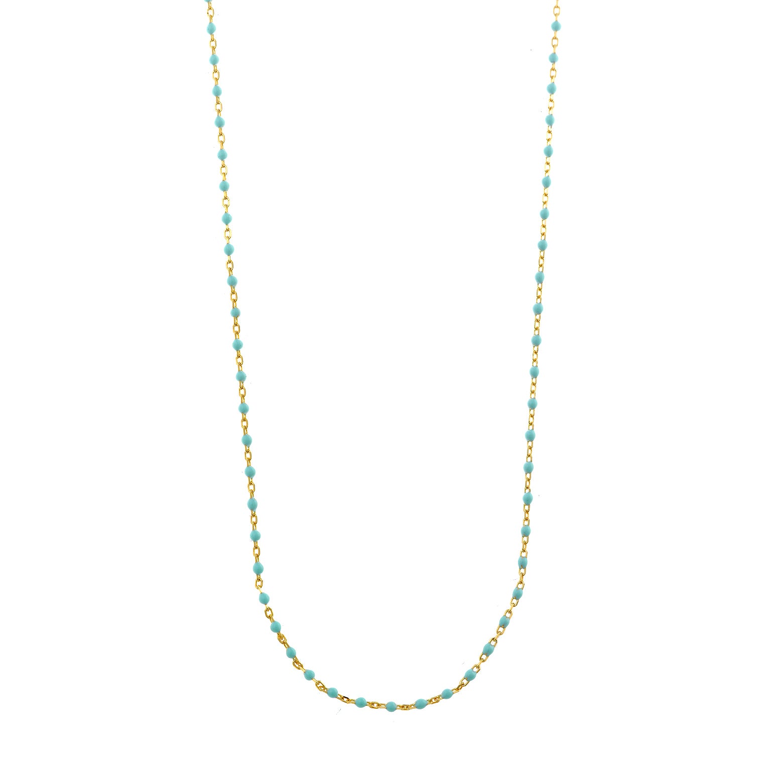 COLLAR PLATA CHAPADO DORADO BOLITAS ESMLALTADAS MENTA